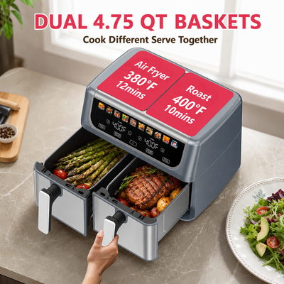 Daily Prep™ Dual Basket Air Fryer