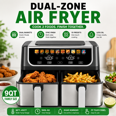 Daily Prep™ Dual Basket Air Fryer
